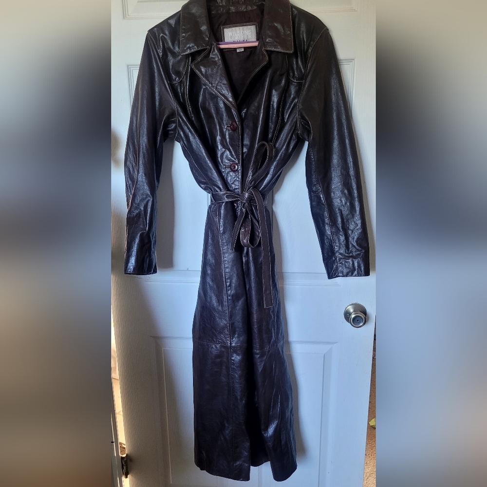 Women's Long leather jacket